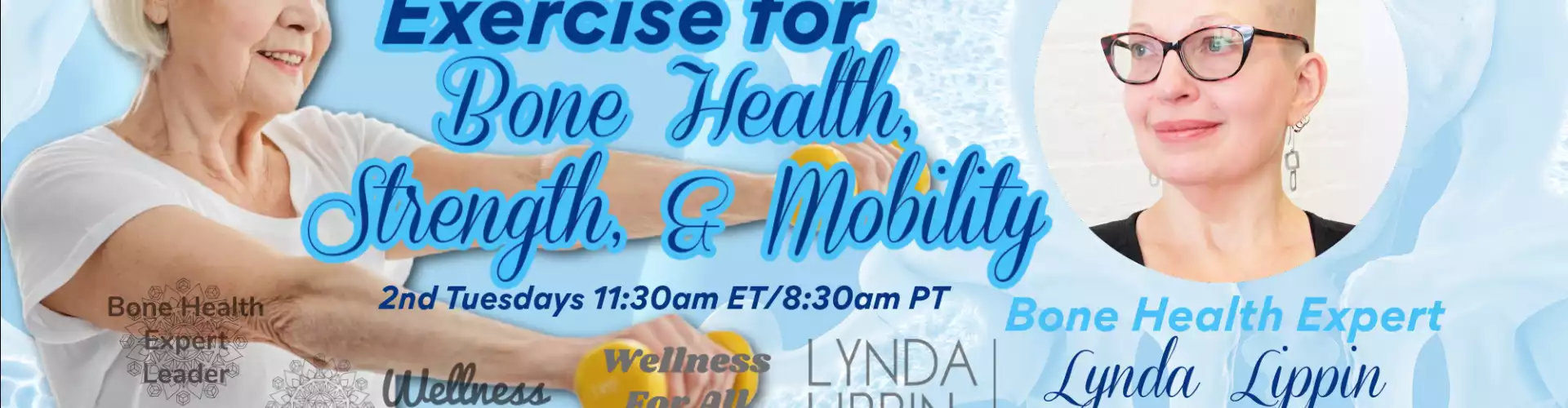 与 WU 专家 Lynda Lippin 一起锻炼骨骼健康、力量和活动能力