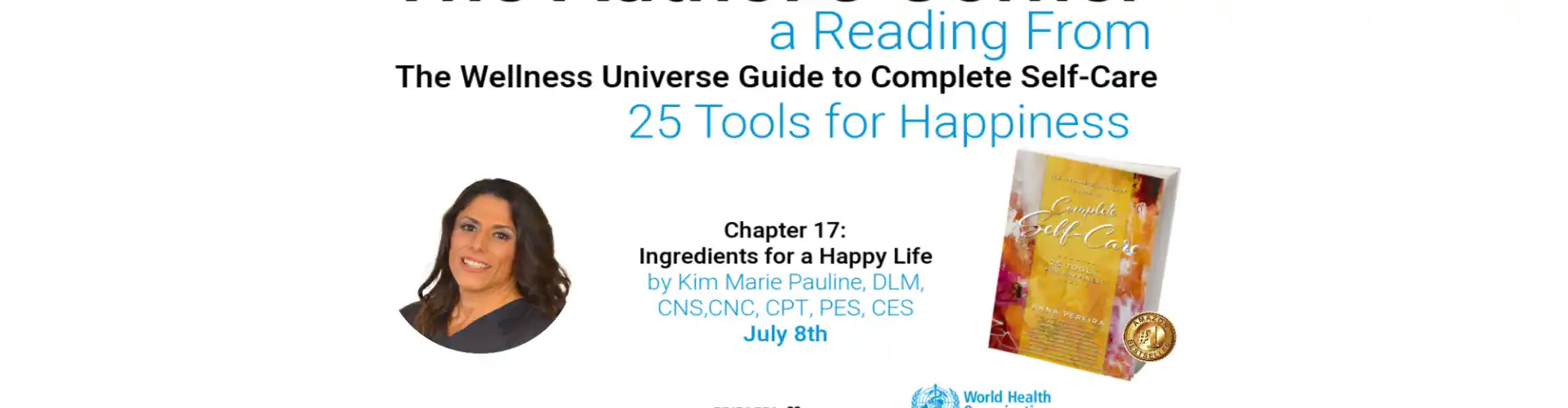 The Author's Corner with Kim Marie Pauline: Chapter 17 from 25 Tools for Happiness